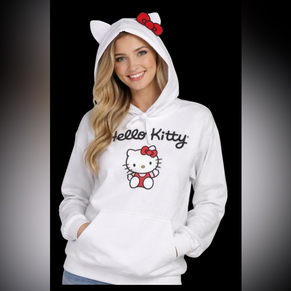 Hello Kitty/ Authentic Sanrio 3D Ears Hoodie, NWT Universal Studios/ Size Large